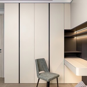 Armadio Moderno su Misura <span class=keywords><strong>per</strong></span> Camera da Letto con Struttura in Melamina, Ampia Capacità di Stoccaggio, Durevole, Ecologico, Design a Parete - Product Image 1