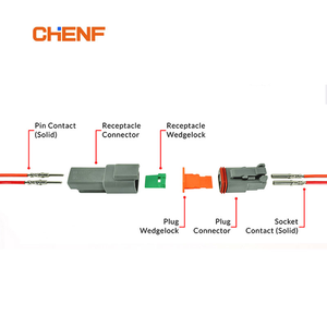 Conectores de arnés de cableado eléctrico automático, serie <span class=keywords><strong>DT</strong></span> 2 3 4 6 8 12 pin Deutsch <span class=keywords><strong>DT</strong></span> DTM04-2P DT06M-2S, gran oferta - Product Image 6