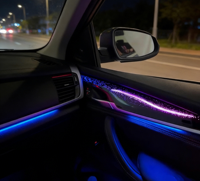 Système d'éclairage d'ambiance intérieur pour voiture SJC Galaxy 64 couleurs 12V LED pour BMW X5 X6 F15 F16 2014-2018
