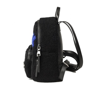 Agneau polaire dessin animé mignon <span class=keywords><strong>mode</strong></span> petit peu petite dame femmes fille sac à dos - Product Image 6
