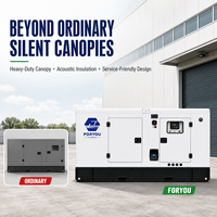   Groupe électrogène diesel 50KW 100KW 200KW silencieux avec ATS, solution d'alimentation de secours industrielle