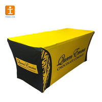 Nappe de table de 4 pieds/6 pieds/8 pieds pour salon professionnel, drapé personnalisé avec logo imprimé en couleur, bannière publicitaire