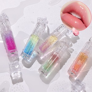 Two Tone Plant Fruit Lip Plumper Oil Lip Gloss No Logo Color Changing Lip Balm Moisturizing <b>Lipstick</b> Wholesale In Stock - Product Image 1