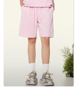 Shorts de sport à séchage rapide SS3271 du fabricant, 280 grammes, mélanges de coton, couleur unie, teinture unie, pour hommes et femmes, service OEM - Product Image 5