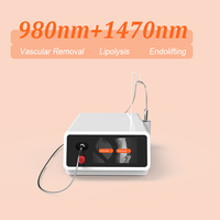 Appareil de lipolyse portable 2-en-1 à diode laser fibre optique 30W 980nm+1470nm pour la réduction de la graisse et l'élimination vasculaire