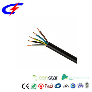 H05rr F <span class=keywords><strong>4</strong></span> Core <span class=keywords><strong>4mm2</strong></span> موصل ناعم كبل اتصال كهربائي مطاطي - Product Image 2