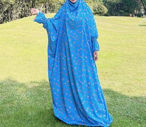 Islam Dubai turchia medio-orientale Jilbab <span class=keywords><strong>elegante</strong></span> abito modesto abaya stampato pudico abito da donna pendolare temperamento <span class=keywords><strong>caftano</strong></span> Jalabiya - Product Image 5
