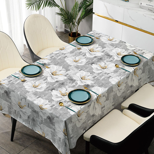 PVC Table Vêtements Couverture Rouleaux Vinyle <span class=keywords><strong>Nappe</strong></span> Feuille <span class=keywords><strong>Toile</strong></span> <span class=keywords><strong>Cirée</strong></span> Avec Des Conceptions Pour En Plastique De Noël Mariage Ramadan À Manger Film - Product Image 5
