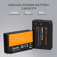 Batería de Cámara Recargable K&F Concept Compatible con Canon EOS RP, 1250mAh LP-E17, Baterías de Cámara Digital de Alta Capacidad Canon