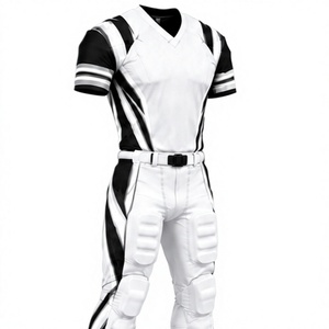 Professional Custom Tackle Football Team Kit Breathable Jersey <b>Padded</b> <b>Pants</b> Set Quick Dry Polyester Uniform for Competitive - Product Image 3