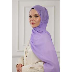 Châle en mousseline - Lilas - Lilas - Product Image 1