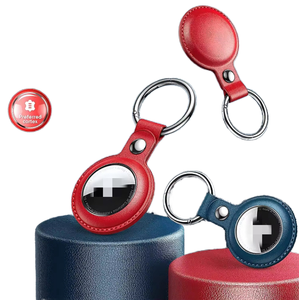 2023 מוצרים חדשים כיסוי מגן כיסוי סופי במקרה <span class=keywords><strong>gps</strong></span> מעקב pu עור עבור תגי אוויר עם טבעת מפתח - Product Image 6