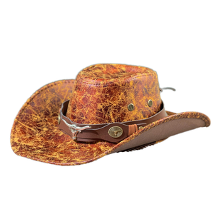 Sombrero de Vaquero Estilo Western Vintage Unisex Nuevo Jazz para Viajes al Aire Libre Protección Solar Montañismo SUN <span class=keywords><strong>ERA</strong></span> Bordado 3D Cuatro Estaciones - Product Image 6