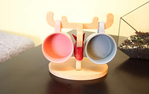 ที่วางแว่นตาไม้ลายกวางมุนต์จาคส์ ดีไซน์ใหม่ปี 2026 สำหรับวางแว่นสายตาและแว่นกันแดด - Product Image 3