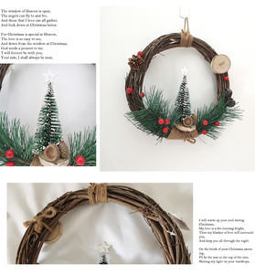 Décoration <span class=keywords><strong>de</strong></span> Noël Mini Xmas Pomme <span class=keywords><strong>de</strong></span> Pin Brindille Guirlande Couronnes <span class=keywords><strong>de</strong></span> Noël pour Porte d'entrée Couronnes <span class=keywords><strong>de</strong></span> Noël personnalisées - Product Image 3