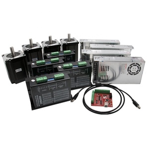 Hltnc lai NEMA 34 86Stepper <span class=keywords><strong>DC</strong></span> 24V điều khiển động cơ dm860h trục đơn 1600oz-in cung cấp điện 400W CNC phay Kit - Product Image 2