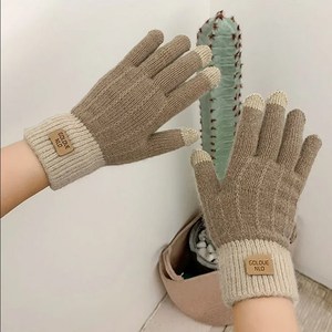 Gants tricotés chauds hommes femmes automne hiver chauffe-mains gants d'extérieur laine écran tactile acrylique gants et mitaines - Product Image 3