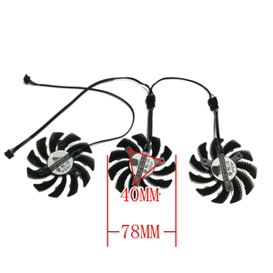 Ventilador de gráficos de 78 mm PLD08010S12HH RTX3060 3060Ti para tarjeta de video <span class=keywords><strong>GIGABYTE</strong></span> GeForce RTX <span class=keywords><strong>3060</strong></span> RTX <span class=keywords><strong>3060</strong></span> Ti <span class=keywords><strong>Vision</strong></span> OC 3X WINDFORCE - Product Image 2