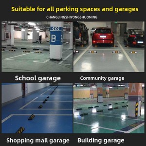 Bloqueur de place de stationnement en caoutchouc, butée de roue, limiteur de position de voiture, modèle en caoutchouc-plastique Dongsuo-A01 - Product Image 4