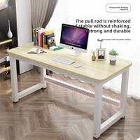 Bureau d'ordinateur en bois sur mesure Modèle KOU01 pour petit appartement, usage domestique, étude, écriture, bureau, e-sport, design long et étroit, fabriqué en Chine