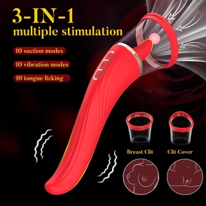 Vibrador 3 en 1 con Estimulación de Punto G y Lengua, Juguetes Sexuales para Mujeres, Potente Estimulador de Clítoris, Pezones y Oral - Product Image 4