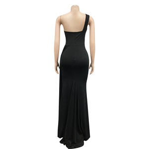 Nieuwste Design Fashion Party Jurken Vrouwen Een Schouder Mouw Avondjurken Vrouwen Dame Elegante Zeemeermin <span class=keywords><strong>Prom</strong></span> Jurken - Product Image 5