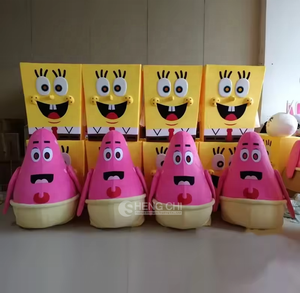 कारखाने अनुकूलित उच्च गुणवत्ता वाली शुभंकर वेशभूषा एनीमे पात्रों हेलोलीन स्पंज स्पंज - Product Image 4