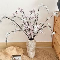 Branche de saule des neiges artificielle longue et courbée de haute qualité, réaliste, fleurs artificielles Spiraea pour accessoires de mariage, décoration de table à domicile