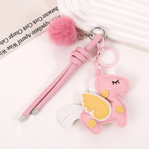 Colgante creativo de lujo para bolso de otoño-invierno, hecho a mano con costuras en contraste y diseño de <span class=keywords><strong>caballo</strong></span>, también como colgante para teléfono - Product Image 4