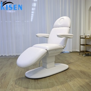 Kisen White Black Brown Beige Beauty <b>Bed</b> Facial Treatment Lash Chair Tattoo <b>Table</b> Electric Adjustable <b>Tray</b> on Sale - Product Image 4
