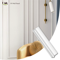 Moulure murale décorative moderne blanche en PS, étanche et flexible, pour finition murale intérieure de luxe