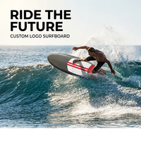 Planche de surf électrique en fibre de carbone BulkPrice, blanche et rouge, Jetboard, batterie au lithium, haute vitesse, sports nautiques, hydrofoil océanique