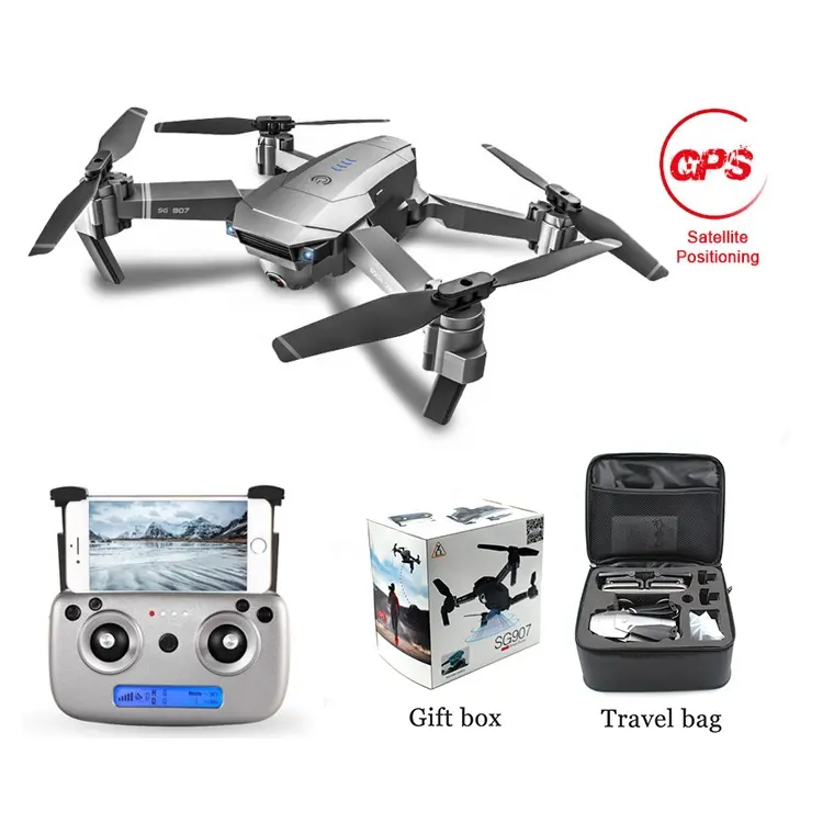 SG907 Follow Me Mini Dron Optical Flow RC Quadcopter GPS Drone with Wifi FPV 1080P 4K HD Dual Camera