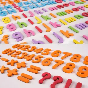 EVA Groß- und Kleinschrift-Magnete magnetische Buchstaben und Zahlen Aufkleber für Kinder-Spielzeug Montessori-Haus-Schule Waldorf-Spielzeug