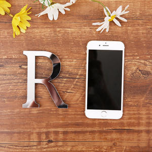 26 حروف إنجليزية Diy مرآة 3d الاكريليك ملصق الحائط الشارات ديكور المنزل جدار الفن جدارية - Product Image 4