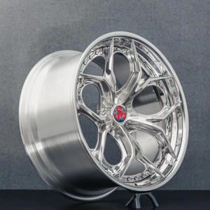 Ruedas SJ de Alto Rendimiento con Acabado Dorado Congelado, Forjadas, Cóncavas, Plateadas y Pulimentadas, 21x11.5 5x130 para Porsche 911 Turbo <span class=keywords><strong>GT3</strong></span> RS Supercar - Product Image 3