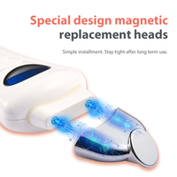 Dispositivo de Lifting con Microcorriente Avanzado, 3 Cabezales Personalizables, Terapia Iónica Ajustable para Líneas Finas y Penetración Profunda de Esencia