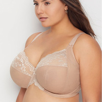 Échantillon Gratuit Soutien-gorge sans armatures en dentelle respirant TAILLES H G L M N O J pour femmes, soutien-gorge grande taille sans armatures pour poitrines généreuses