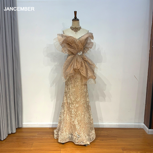 Robe <span class=keywords><strong>de</strong></span> soirée à paillettes <span class=keywords><strong>de</strong></span> luxe couleur or dubaï femmes longues robes <span class=keywords><strong>de</strong></span> soirée sirène Costume <span class=keywords><strong>de</strong></span> scène Lsmz06 - Product Image 1