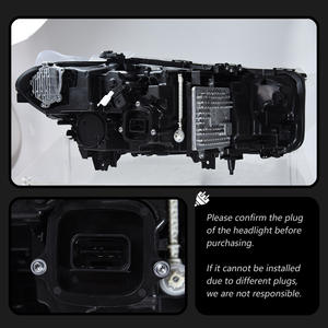 Pour BMW G30 Série 5 2018-2020, ensemble de phares à LED avec accent blanc DRL, feux de croisement quadruples, feux de route hexagonaux, phare Bi-LED - Product Image 6