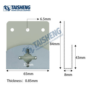 Gancho colgante para marco de fotos de Metal duradero 65*84*8mm Hierro Chapado en zinc Acero y zinc para la industria pesada Modelo OEM - Product Image 2