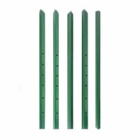Columna Triangular en Forma de Y de Hierro Fundido Sólido Antioxidante con Malla Soldada para Cercas de Alambre Exteriores, Varilla Puntiaguda para Cría