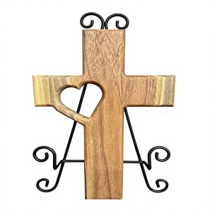 Escultura de Cruz de Madera Minimalista, Diseño Geométrico Abstracto, Decoración para el Hogar, Sala de Estar, Navidad, Estilo Art Deco - Product Image 6