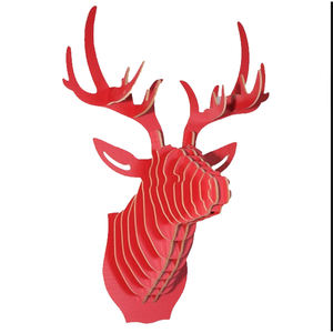 Chiquitos enfants en bois renne décoration murale support à la main bricolage tête <span class=keywords><strong>de</strong></span> cerf maison <span class=keywords><strong>de</strong></span> noël décoration murale - Product Image 6