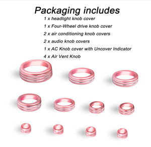 Cache-bouton de ventilation de climatisation en alliage d'aluminium 2021-24 pour Bronco Sport, commande de climatisation, phare, contrôle du volume, anneau de réglage du son - Product Image 5