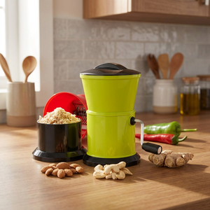 Picador de Verduras Manual ANAX con Cuchilla de Acero Inoxidable, Cortador de Frutas y Verduras Compacto, Herramienta de Cocina Portátil - Product Image 2