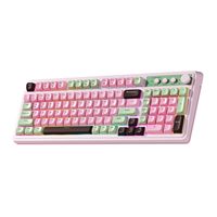 OEM ODM Wireless Gaming Keyboard Creamy Computer Keyboard 99 Key Membrane Keyboard with Number Pad RGB Backlit TriMod