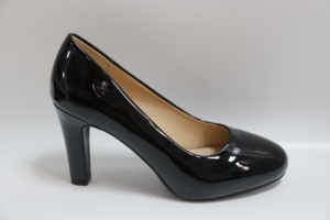 Zapatos <span class=keywords><strong>de</strong></span> Trabajo Profesionales para Mujer, Negros, Punta Redonda, Tacones Altos, Etiqueta <span class=keywords><strong>de</strong></span> <span class=keywords><strong>Azafata</strong></span>, Zapatos <span class=keywords><strong>de</strong></span> Cuero Formales para Viajar - Product Image 2