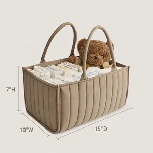 Grosir popok bayi Caddy tas penyimpanan popok ibu keranjang Organizer popok mengubah tas penting