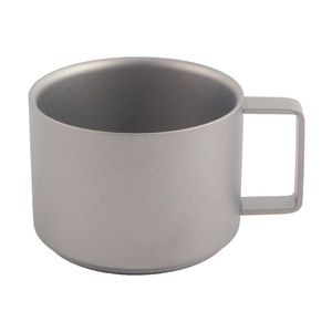 Ensemble de tasses à café minimalistes en acier inoxydable 350 ml, forme cylindrique, résistantes à la chaleur pour la préparation du thé - Product Image 5